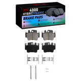 Dynamic Friction 1998-2005 Porsche 911 Rear/Front 4000 HybriDynamic Brake Pads and Hardware Kit by Dynamic Friction Company 4000-0917-01