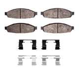 Dynamic Friction 2003-2005 Lincoln Aviator Front 4000 HybriDynamic Brake Pads and Hardware Kit by Dynamic Friction Company 4000-0953-01