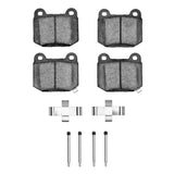 Dynamic Friction 2004-2006 Maserati Quattroporte Rear 4000 HybriDynamic Brake Pads and Hardware Kit by Dynamic Friction Company 4000-0961-03