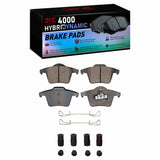 Dynamic Friction 2003-2014 Volvo XC90 Rear 4000 HybriDynamic Brake Pads and Hardware Kit by Dynamic Friction Company 4000-0980-01