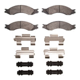 Dynamic Friction 2003-2010 Chevrolet C5500 Kodiak Rear/Front 4000 HybriDynamic Brake Pads and Hardware Kit by Dynamic Friction Company 4000-1010-01