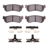 Dynamic Friction 2004-2007 Chevrolet Optra (Mexico) Rear 4000 HybriDynamic Brake Pads and Hardware Kit by Dynamic Friction Company 4000-1036-01