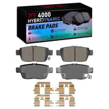 Dynamic Friction 2006-2014 Acura TL Rear 4000 HybriDynamic Brake Pads and Hardware Kit by Dynamic Friction Company 4000-1103-01