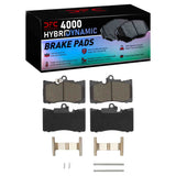 Dynamic Friction 2006-2025 Lexus GS450H Front 4000 HybriDynamic Brake Pads and Hardware Kit by Dynamic Friction Company 4000-1118-01