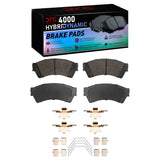 Dynamic Friction 2006-2013 Ford Fusion Front 4000 HybriDynamic Brake Pads and Hardware Kit by Dynamic Friction Company 4000-1164-01