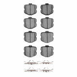 Dynamic Friction 2006-2013 Chevrolet Corvette Rear 4000 HybriDynamic Brake Pads and Hardware Kit by Dynamic Friction Company 4000-1185-11