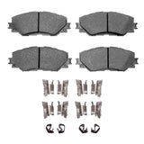 Dynamic Friction 2009-2019 Toyota Corolla Front 4000 HybriDynamic Brake Pads and Hardware Kit by Dynamic Friction Company 4000-1210-01