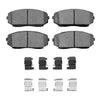 Dynamic Friction 2007-2025 Ford Edge Front 4000 HybriDynamic Brake Pads and Hardware Kit
