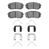 Dynamic Friction 2015-2015 Hyundai Sonata Front 4000 HybriDynamic Brake Pads and Hardware Kit by Dynamic Friction Company 4000-1295-03