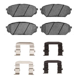 Dynamic Friction 2007-2012 Hyundai Veracruz Front 4000 HybriDynamic Brake Pads and Hardware Kit by Dynamic Friction Company 4000-1301-01