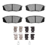Dynamic Friction 2007-2022 Lexus LX570 Rear 4000 HybriDynamic Brake Pads and Hardware Kit by Dynamic Friction Company 4000-1304-01