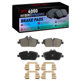 Dynamic Friction 2020-2024 MINI Cooper (Excl Clubman) Front 4000 HybriDynamic Brake Pads and Hardware Kit by Dynamic Friction Company 4000-1308-03