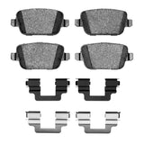 Dynamic Friction 2008-2012 Land Rover LR2 Rear 4000 HybriDynamic Brake Pads and Hardware Kit by Dynamic Friction Company 4000-1314-02