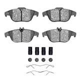 Dynamic Friction 2008-2017 Mercedes-Benz C350 Rear 4000 HybriDynamic Brake Pads and Hardware Kit by Dynamic Friction Company 4000-1341-01
