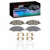 Dynamic Friction 2007-2017 Nissan Versa Front 4000 HybriDynamic Brake Pads and Hardware Kit by Dynamic Friction Company 4000-1345-01