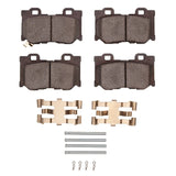 Dynamic Friction 2009-2020 Nissan 370Z Rear 4000 HybriDynamic Brake Pads and Hardware Kit by Dynamic Friction Company 4000-1347-01