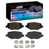 Dynamic Friction 2009-2019 Ford Taurus (Excl SHO) Rear 4000 HybriDynamic Brake Pads and Hardware Kit by Dynamic Friction Company 4000-1377-01
