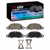 Dynamic Friction 2009-2023 Porsche 718 Boxster Front 4000 HybriDynamic Brake Pads and Hardware Kit by Dynamic Friction Company 4000-1389-01