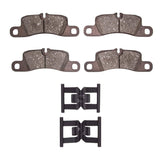 Dynamic Friction 2009 Porsche Cayenne Rear 4000 HybriDynamic Brake Pads and Hardware Kit by Dynamic Friction Company 4000-1390-01