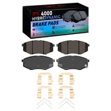 Dynamic Friction 2010-2011 Hyundai Tucson Front 4000 HybriDynamic Brake Pads and Hardware Kit by Dynamic Friction Company 4000-1447-01