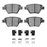 Dynamic Friction 2005-2016 Audi A3 Quattro Rear 4000 HybriDynamic Brake Pads and Hardware Kit by Dynamic Friction Company 4000-1456-01