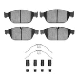 Dynamic Friction 2011-2018 Audi A8 Front 4000 HybriDynamic Brake Pads and Hardware Kit by Dynamic Friction Company 4000-1546-01
