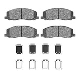 Dynamic Friction 2011-2011 Saab 9-5 Front 4000 HybriDynamic Brake Pads and Hardware Kit by Dynamic Friction Company 4000-1558-01