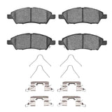 Dynamic Friction 2011-2025 Nissan Micra (Canada) Front 4000 HybriDynamic Brake Pads and Hardware Kit by Dynamic Friction Company 4000-1592-01
