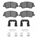 Dynamic Friction 2012-2017 Dodge Attitude (Mexico) Front 4000 HybriDynamic Brake Pads and Hardware Kit by Dynamic Friction Company 4000-1593-01