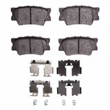 Dynamic Friction 2007-2018 Lexus ES350 Rear 4000 HybriDynamic Brake Pads and Hardware Kit by Dynamic Friction Company 4000-1632-02