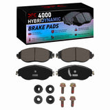 Dynamic Friction 2018-2025 Audi Q3 Front 4000 HybriDynamic Brake Pads and Hardware Kit by Dynamic Friction Company 4000-1633-11