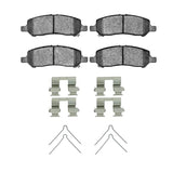 Dynamic Friction 2013-2016 Dodge Dart Rear 4000 HybriDynamic Brake Pads and Hardware Kit by Dynamic Friction Company 4000-1647-01