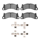 Dynamic Friction 2012-2016 Porsche 911 Front 4000 HybriDynamic Brake Pads and Hardware Kit by Dynamic Friction Company 4000-1664-01