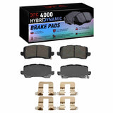 Dynamic Friction 2014-2020 Acura TLX Rear 4000 HybriDynamic Brake Pads and Hardware Kit by Dynamic Friction Company 4000-1698-01