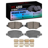 Dynamic Friction 2009-2014 Dodge Journey Rear 4000 HybriDynamic Brake Pads and Hardware Kit by Dynamic Friction Company 4000-1719-02