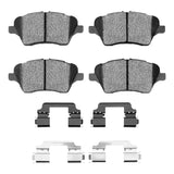 Dynamic Friction 2014-2023 Ford Fiesta (USA/Canada) Front 4000 HybriDynamic Brake Pads and Hardware Kit by Dynamic Friction Company 4000-1730-01