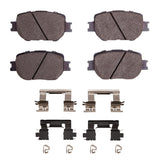 Dynamic Friction 2014-2015 Lexus IS250 Front 4000 HybriDynamic Brake Pads and Hardware Kit by Dynamic Friction Company 4000-1733-01