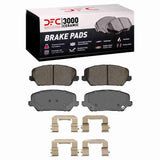 Dynamic Friction 2014-2018 Kia Forte Front 4000 HybriDynamic Brake Pads and Hardware Kit by Dynamic Friction Company 4000-1735-01