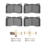 Dynamic Friction 2010-2016 Hyundai Genesis Coupe Front 4000 HybriDynamic Brake Pads and Hardware Kit by Dynamic Friction Company 4000-1743-01
