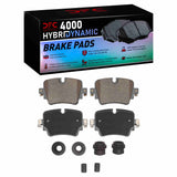 Dynamic Friction 2014-2021 Jaguar F-Type Rear 4000 HybriDynamic Brake Pads and Hardware Kit by Dynamic Friction Company 4000-1752-01