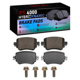 Dynamic Friction 2015-2022 Audi Q3 Rear 4000 HybriDynamic Brake Pads and Hardware Kit by Dynamic Friction Company 4000-1779-01