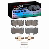 Dynamic Friction 2015-2023 Ford Mustang Front 4000 HybriDynamic Brake Pads and Hardware Kit by Dynamic Friction Company 4000-1784-01