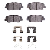 Dynamic Friction 2011-2017 Hyundai Equus Rear 4000 HybriDynamic Brake Pads and Hardware Kit by Dynamic Friction Company 4000-1816-02