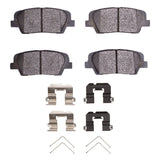 Dynamic Friction 2007-2022 Genesis G70 Rear 4000 HybriDynamic Brake Pads and Hardware Kit by Dynamic Friction Company 4000-1816-04