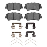 Dynamic Friction 2016-2021 Hyundai Veloster Front 4000 HybriDynamic Brake Pads and Hardware Kit by Dynamic Friction Company 4000-1828-01