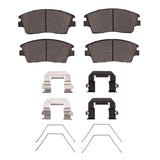 Dynamic Friction 2016-2022 Hyundai Elantra Front 4000 HybriDynamic Brake Pads and Hardware Kit by Dynamic Friction Company 4000-1847-01