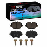 Dynamic Friction 2015-2025 BMW 320i (Mexico) Front 4000 HybriDynamic Brake Pads and Hardware Kit by Dynamic Friction Company 4000-1892-01