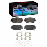 Dynamic Friction 2017-2022 Hyundai Ioniq Front 4000 HybriDynamic Brake Pads and Hardware Kit by Dynamic Friction Company 4000-1912-01