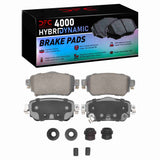 Dynamic Friction 2017-2025 Nissan Leaf Rear 4000 HybriDynamic Brake Pads and Hardware Kit by Dynamic Friction Company 4000-1965-01