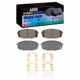 Dynamic Friction 2009-2013 Hyundai Elantra Front 4000 HybriDynamic Brake Pads and Hardware Kit by Dynamic Friction Company 4000-2035-03